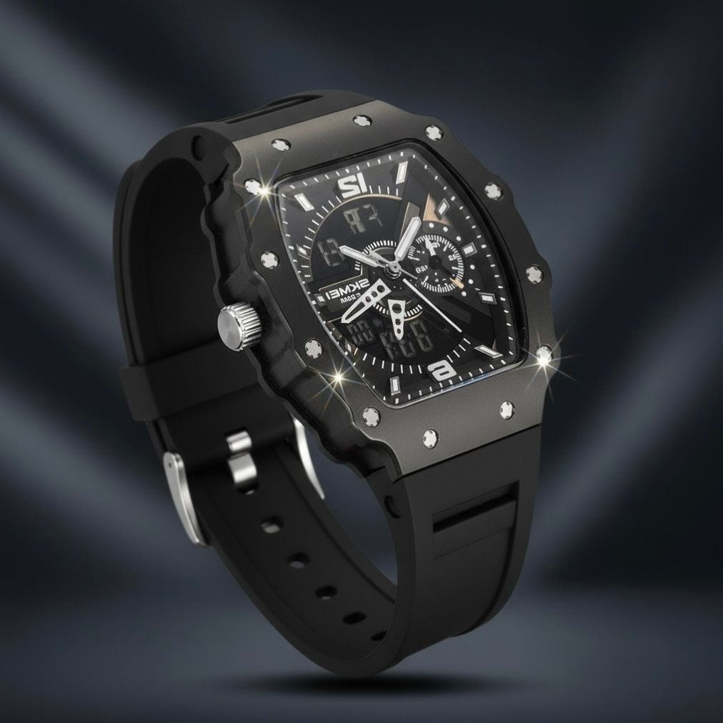 Reloj Deportivo Estilo "RM" – Black Edition