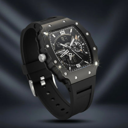 Reloj Deportivo Estilo "RM" – Black Edition