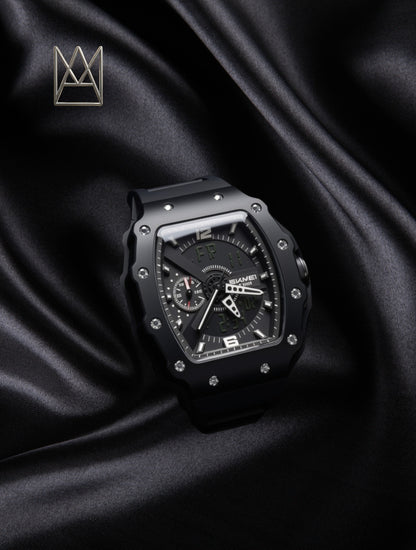 Reloj Deportivo Estilo "RM" – Black Edition