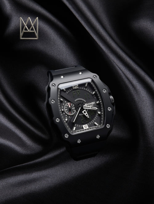 Reloj Deportivo Estilo "RM" – Black Edition